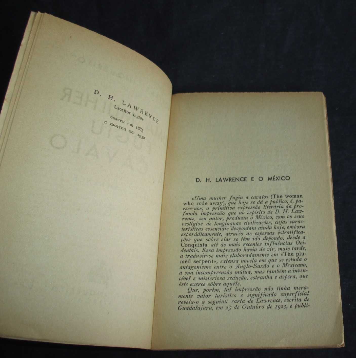 Livro Uma mulher fugiu a cavalo D. H. Lawrence