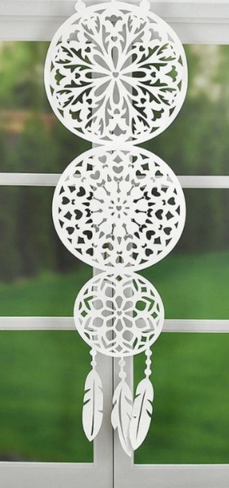 Panel firanka łapacz snów 4 szt 100 cmx30 cm