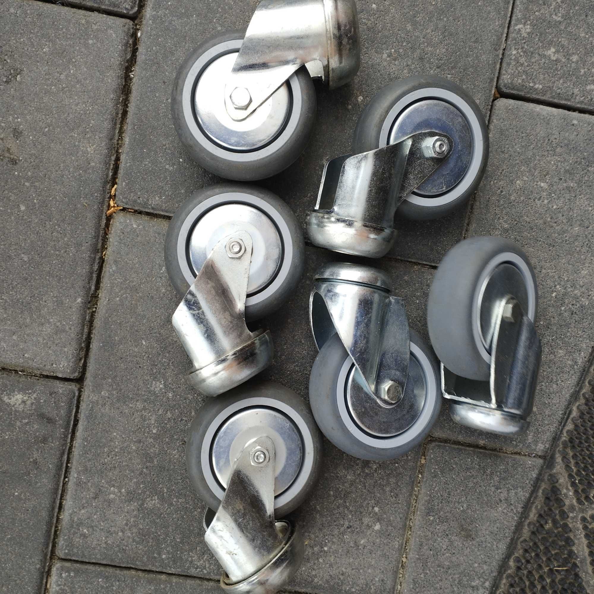 Kółka do wózka sklepowego,transportowego,łożyskowane-Nowe średni.7,5cm