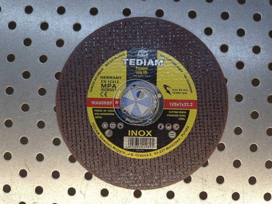20 x tarcza do cięcia metalu 125x1,0mm tarcza do metalu INOX 125mm 1mm