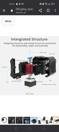 Oficjalny zestaw Creality Ender 3 V2 Hotend, oryginalny, całkowicie zm