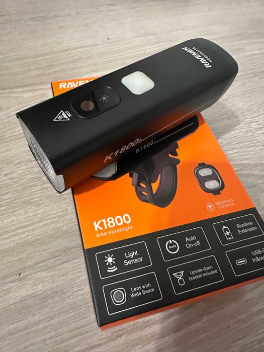 Світло, велофара, ліхтарі Ravemen PR2400 PR1400 K1800 CR1000