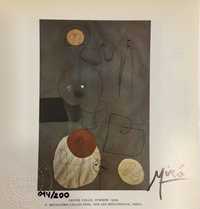 Joan Miro Impressão Original Assinado a Mão