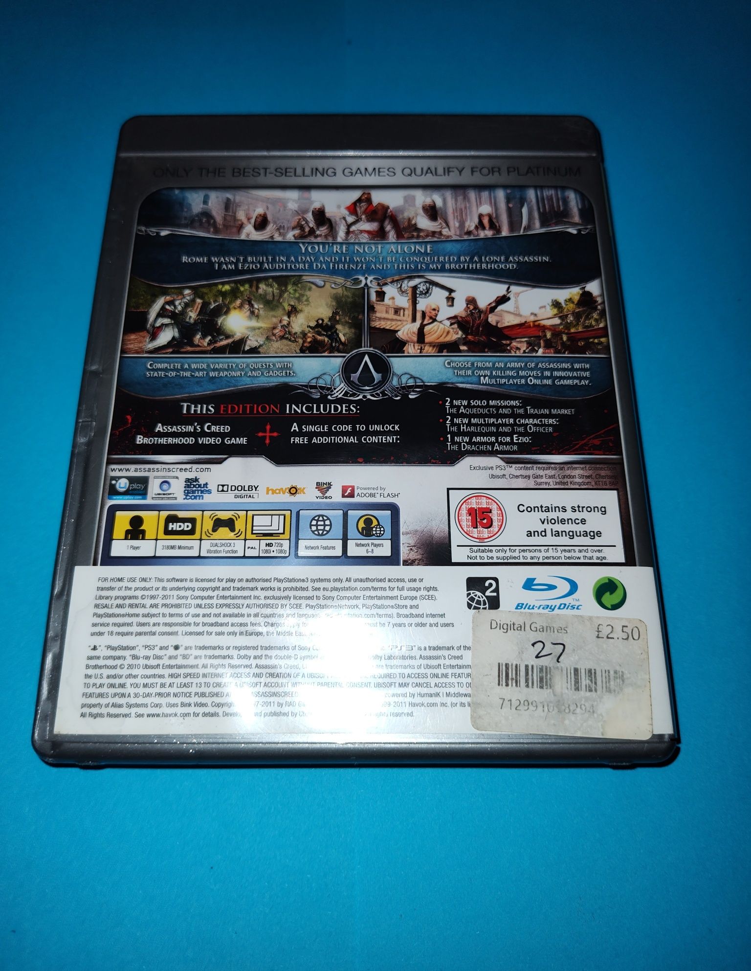 Assassin's Creed Brotherhood PS3