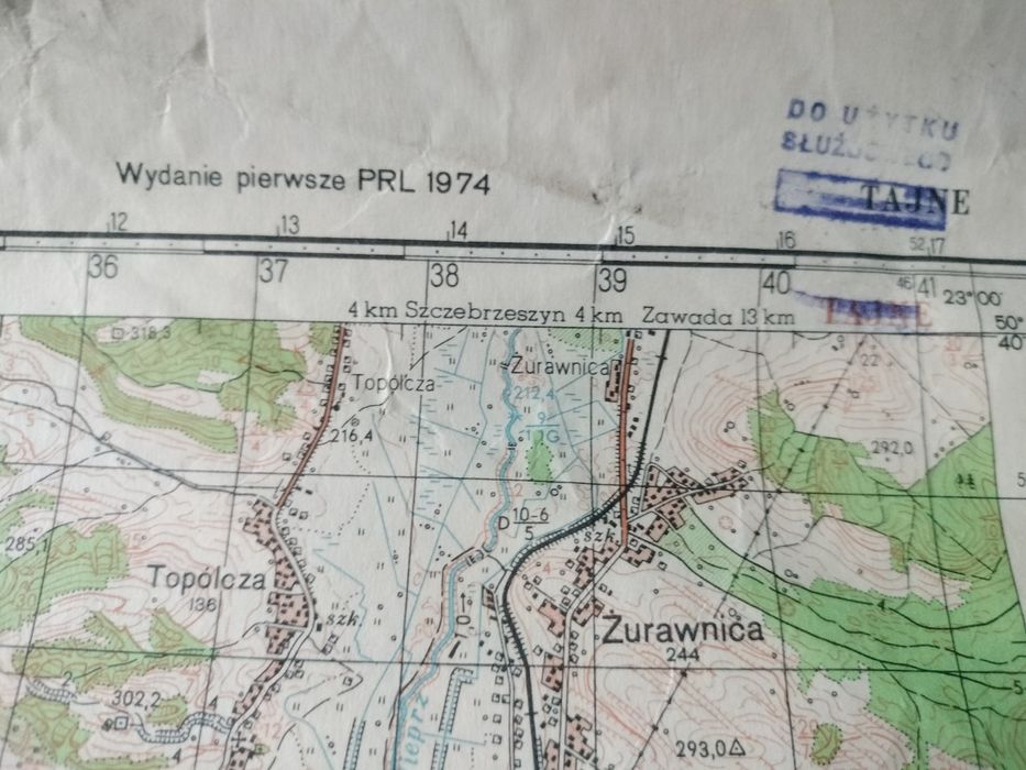 Stare mapy wojskowe topograficzne