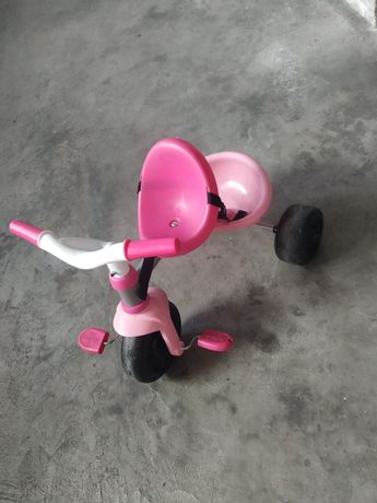 Triciclo smoby cor de rosa