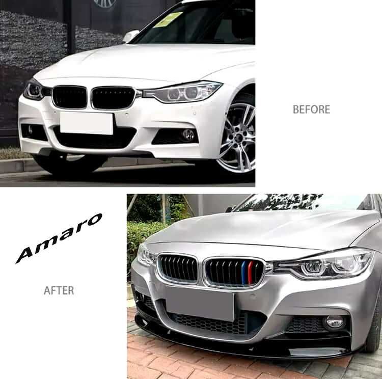 Lip/Spoiler Frontal em Look Carbono Glossy (BMW F30, F31)| NOVO