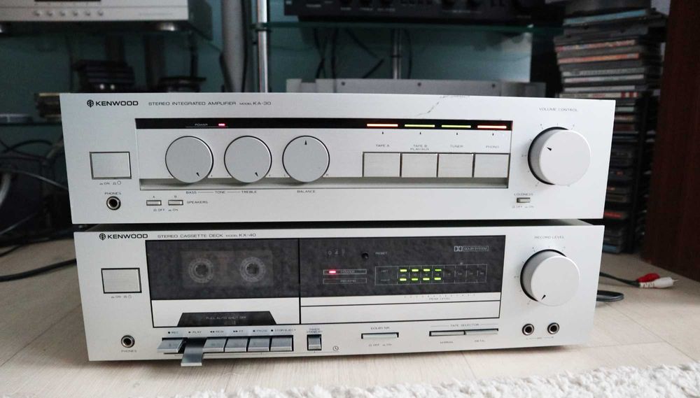 Комплект  усилитель KENWOOD KA-30 и кассетная дека KENWOOD KX-40