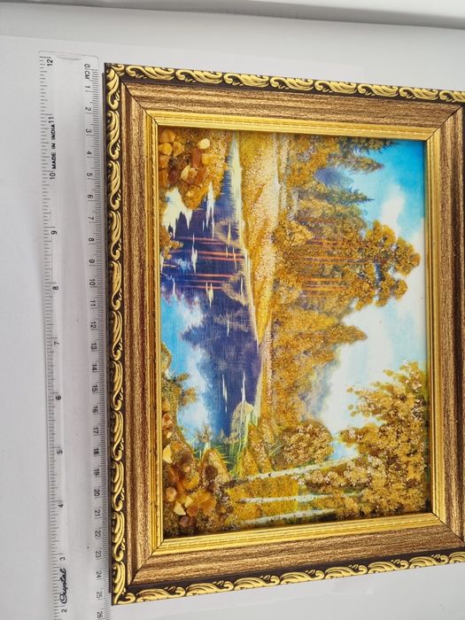 Картина с янтарём ссср