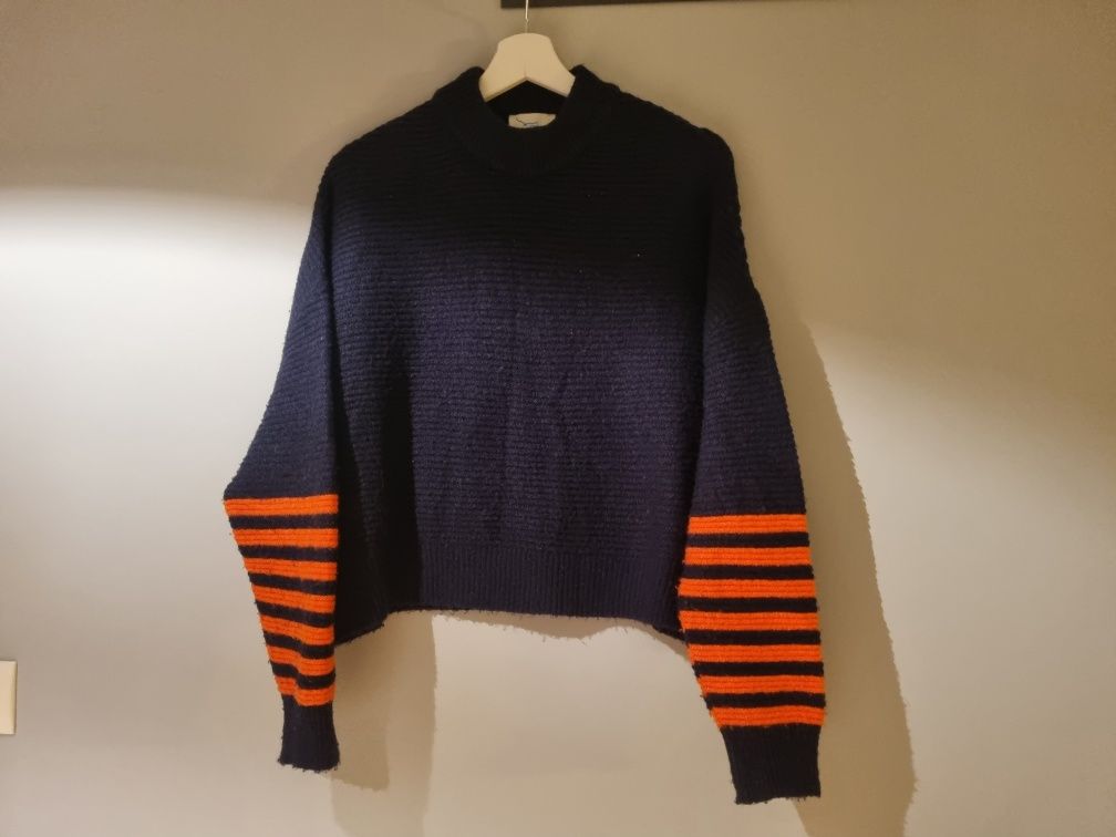 Sweter TWINTIP S 36 granatowy sweterek swetr
