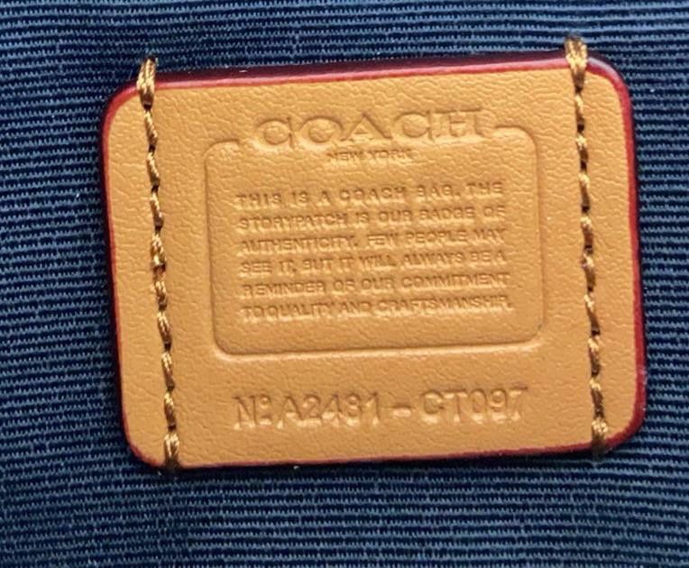 Женская мини сумка от Coach синяя оригинал