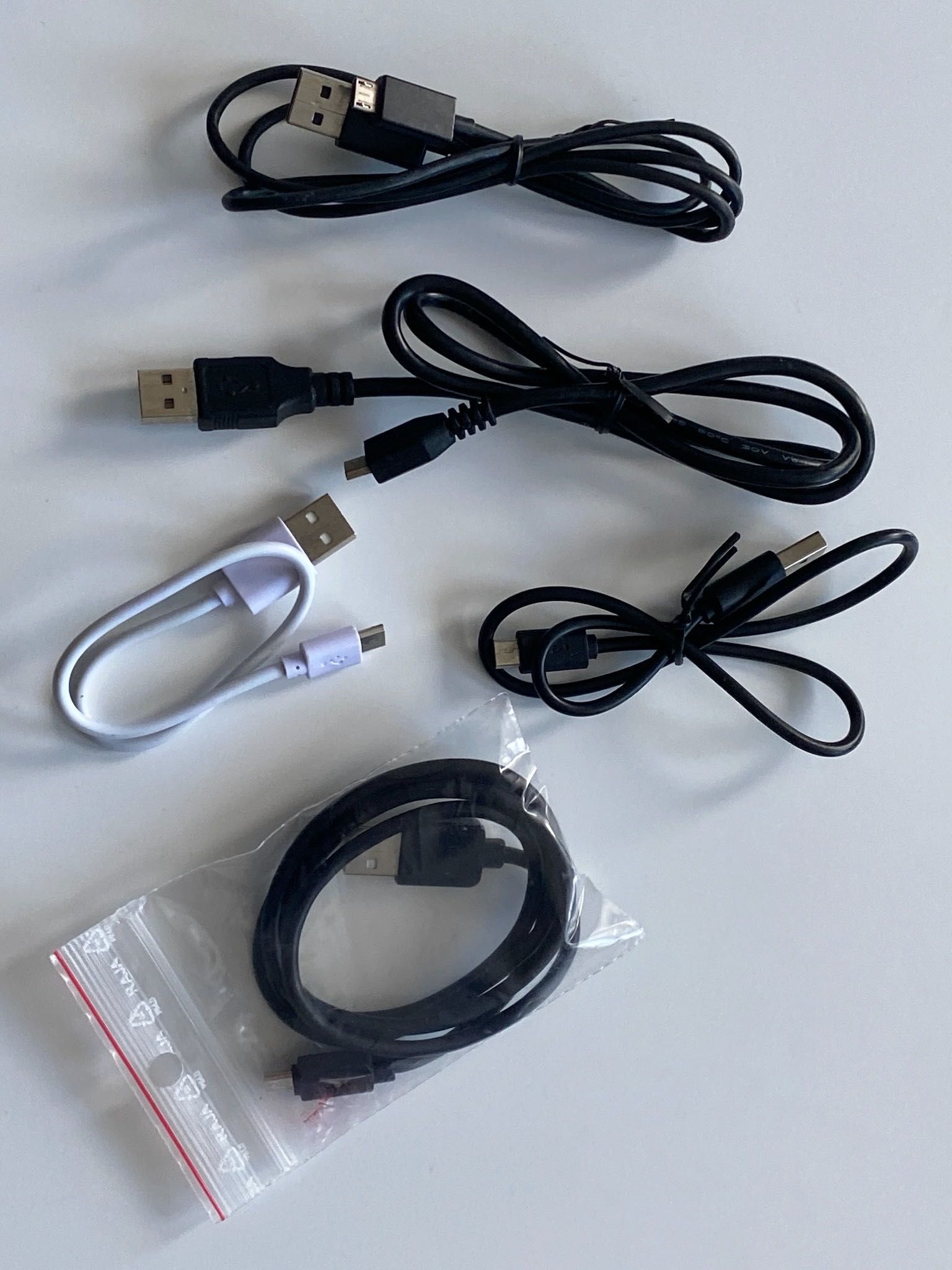 kabel przewód 5 szt kabli przewodów microUSB + 1 gratis