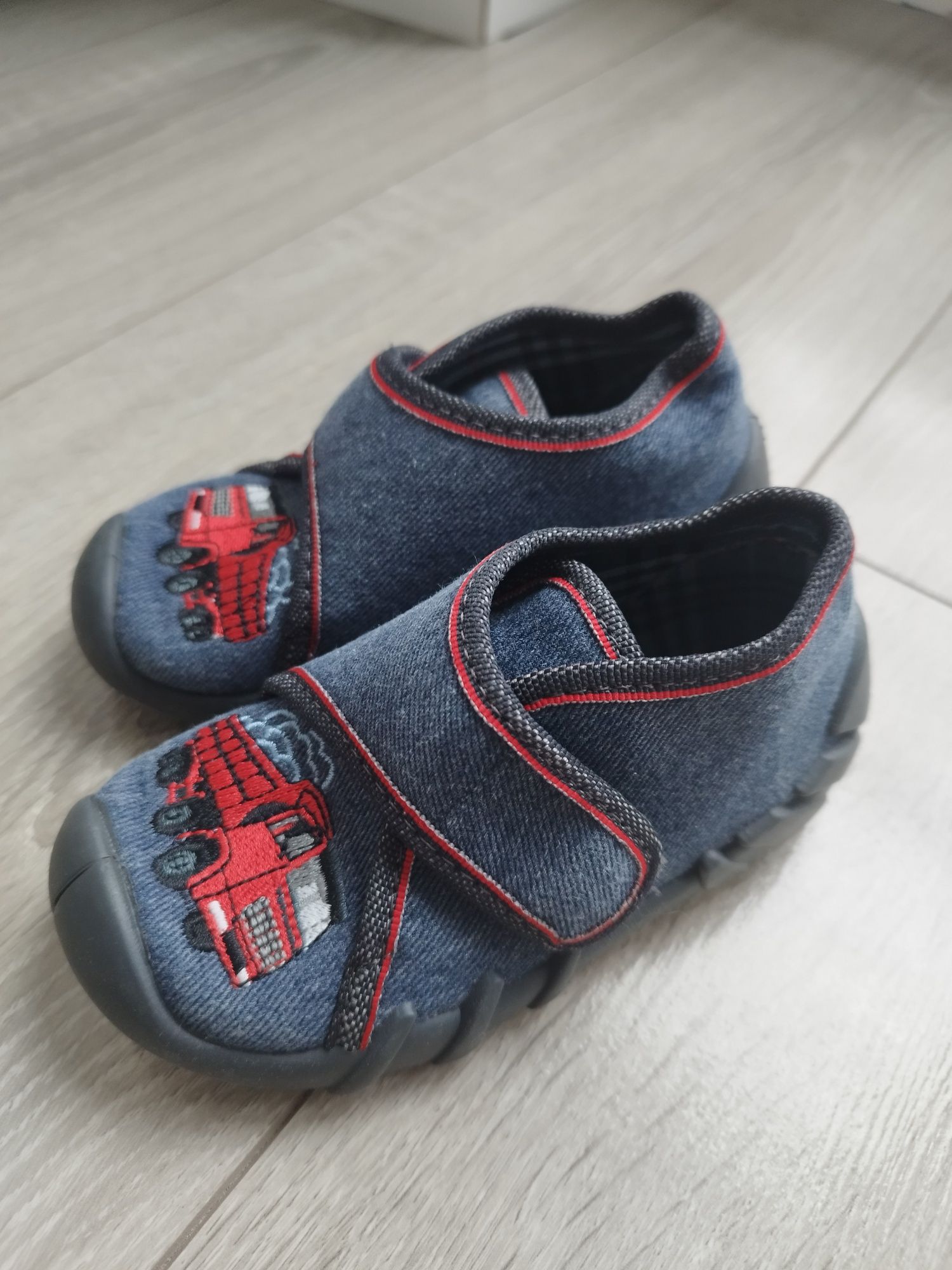 Buty buciki kapcie chłopięce Befado 21 niebieskie jeansowe