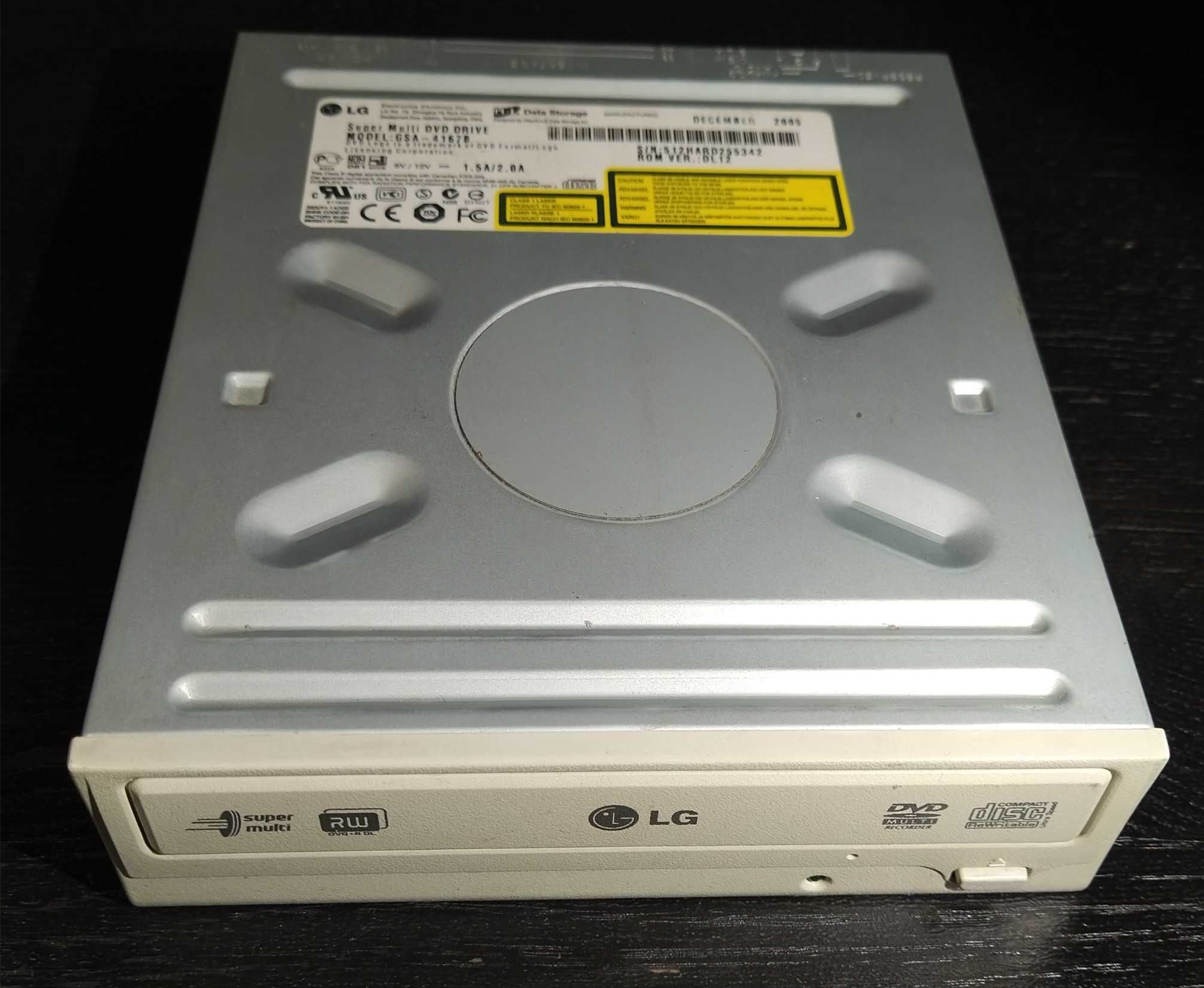 Leitor/gravador DVD para PC, marca LG
