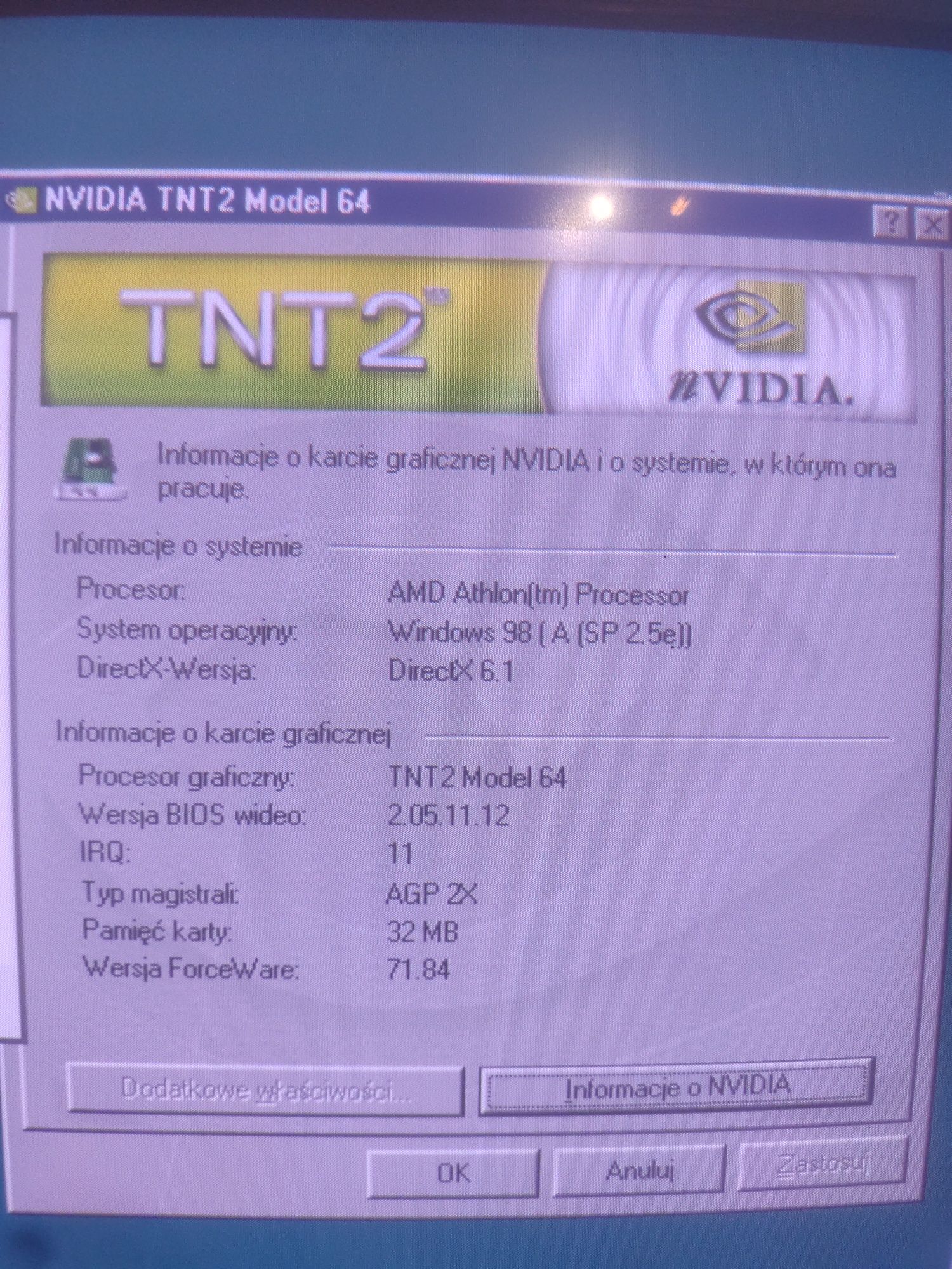 Retro komputer zestaw z 1999 roku