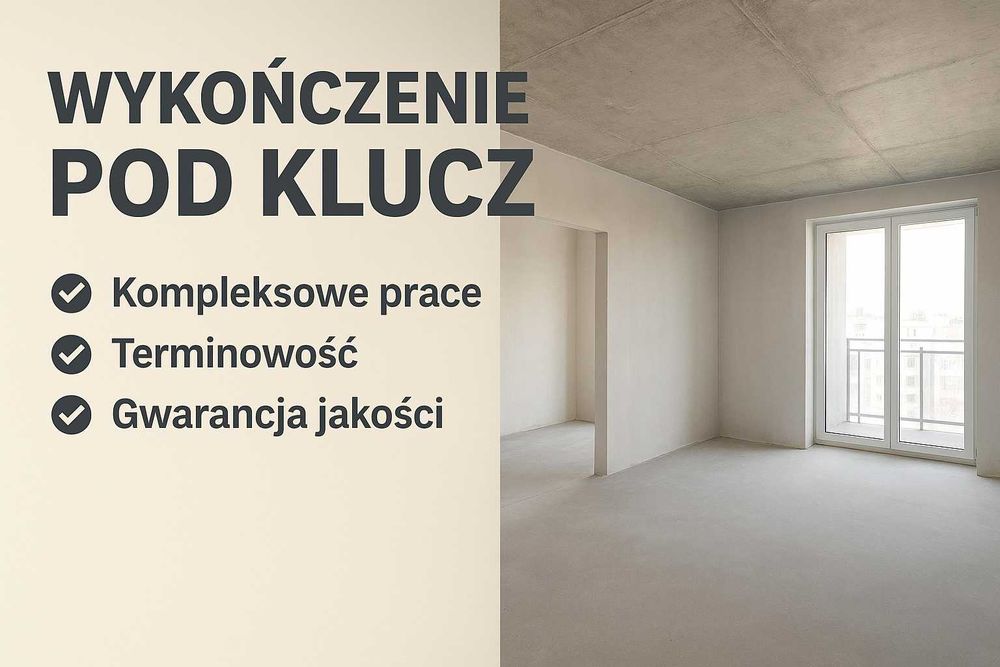 Wykończenie pod klucz stan deweloperski