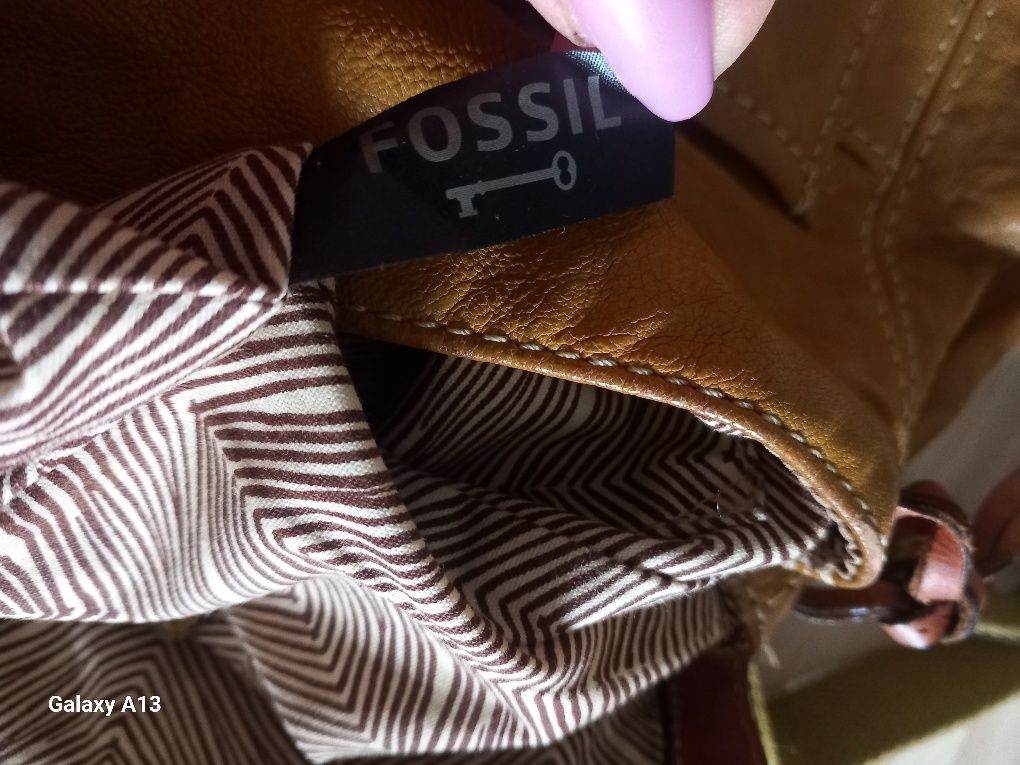 Fossil torebka vintage skóra bydlęca