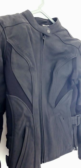 Casaco de mota em couro Drenaline