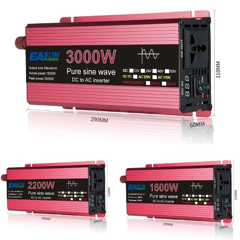 Inversor onda pura 3000w 12v - 220v