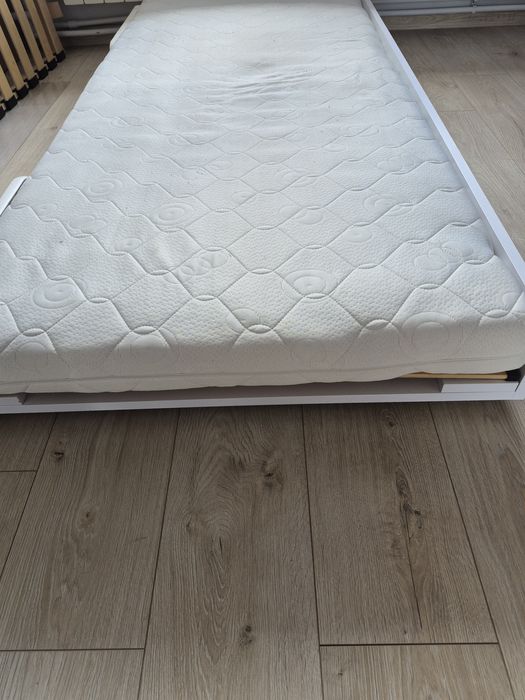 Łóżko podwójne wysuwane 2w1 materac 180x80