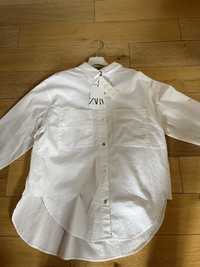 Девчачья белая рубашка Zara