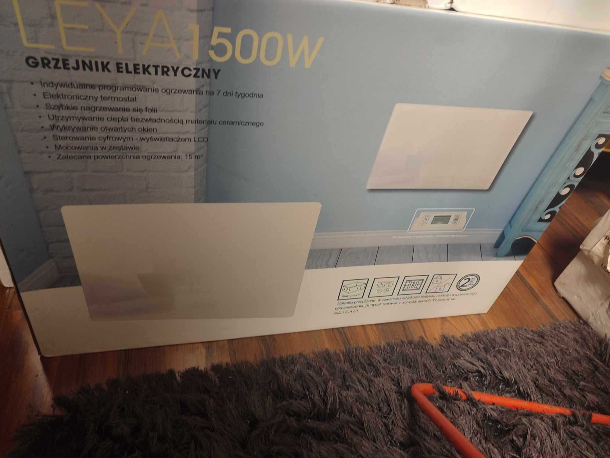 Grzejnik elektryczny Leya 1500 W biały ( 8 SZTUK ) 1 szt 200 zł