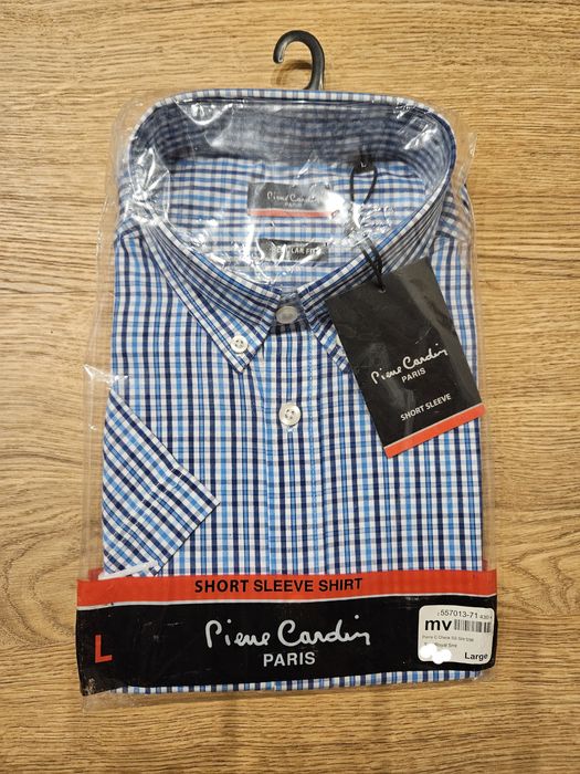 Koszula męska krótki rękaw Pierre Cardine rozmiar " L".