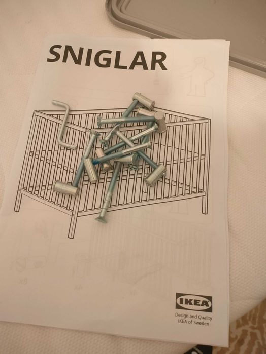 Kit Berço + Acessórios IKEA – (menos de 6 meses de uso!) – 120€