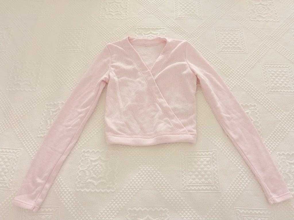 Maillot rosa para ballet e acessórios