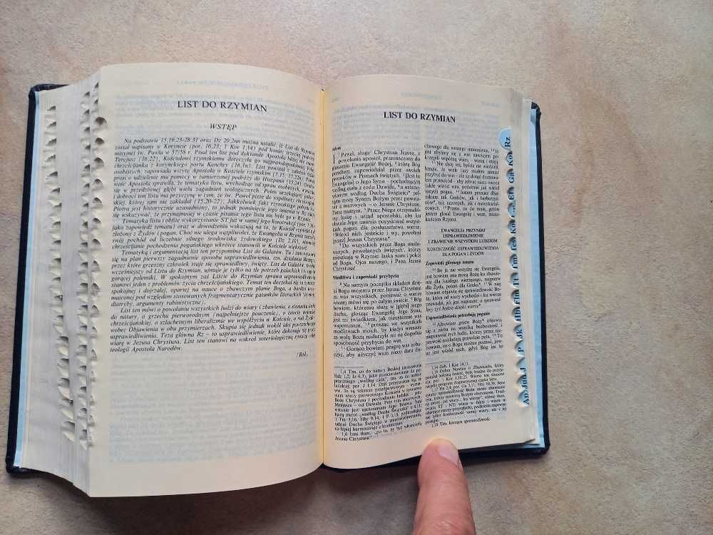 Pismo Święte Biblia Tysiąclecia V wyd. Pallottinum skóra+indeksy
