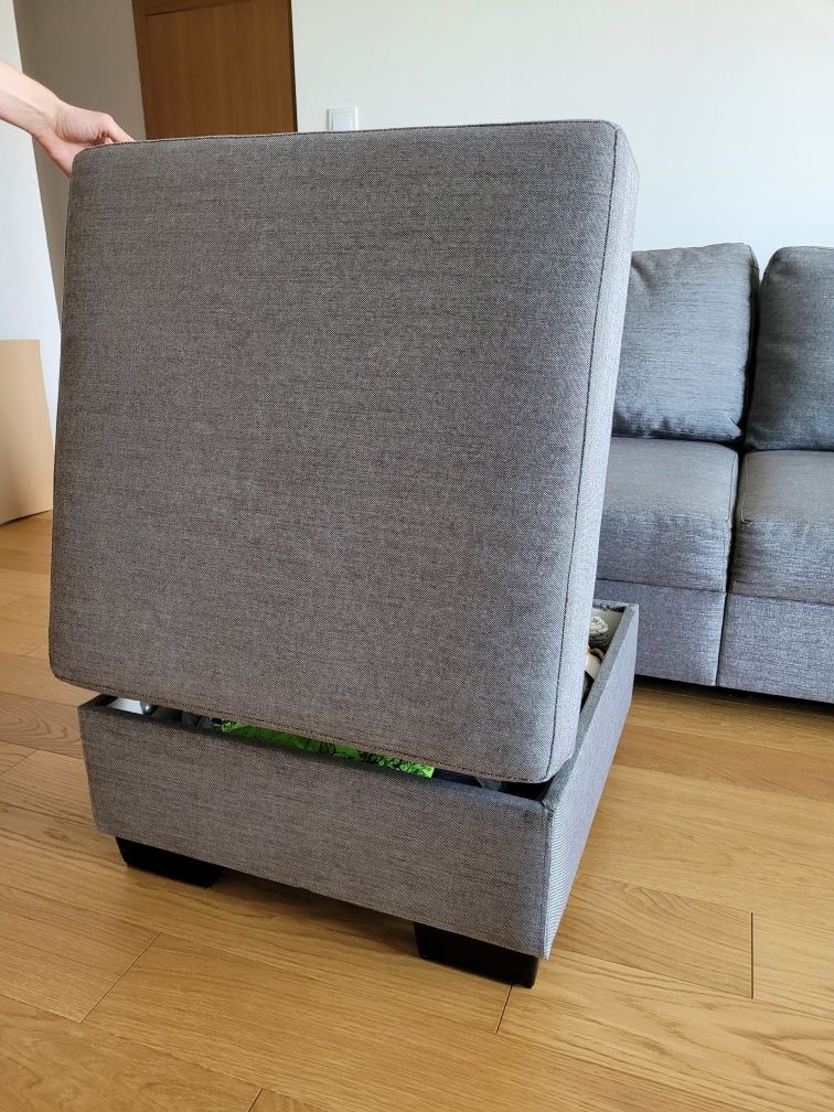 Sofa modułowa z podnóżkiem - super stan