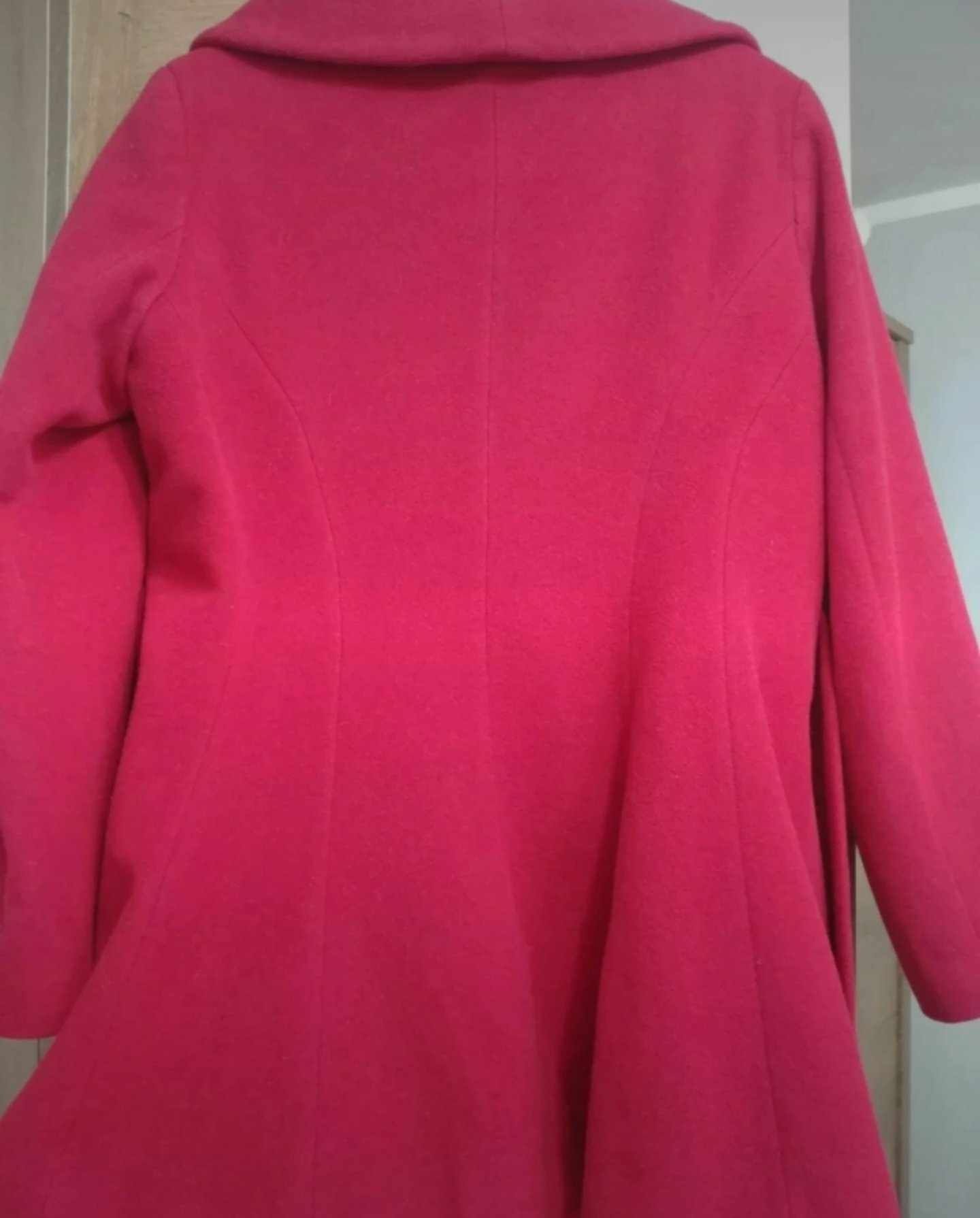 Krótki czerwony płaszcz płaszczyk vintage Kristen Blake