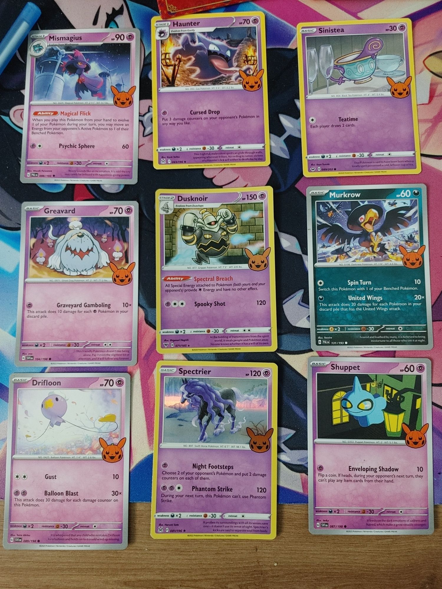 Pokemon trick or trade zestaw 9 kart