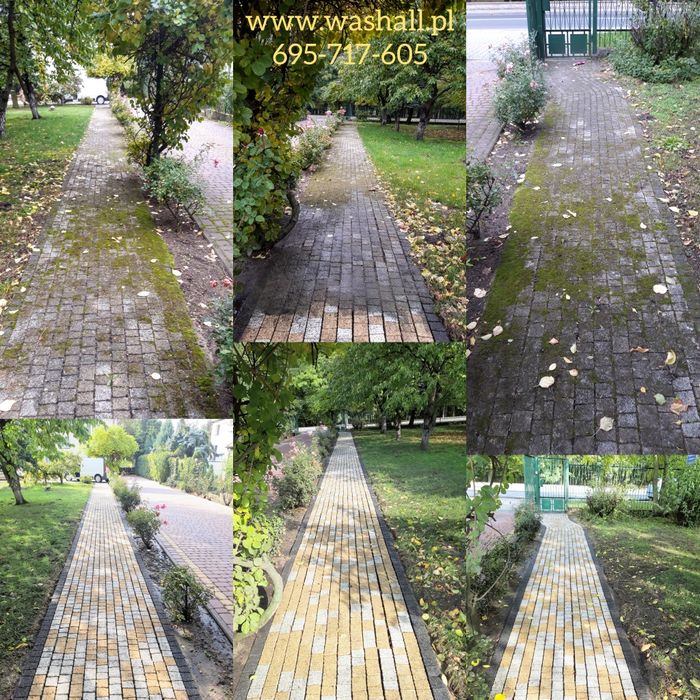 Mycie kostki brukowej elewacji dachów malowanie impregnac czyszczenie