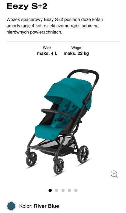 Wózek dziecięcy spacerowy Cybex Eezy S+2
