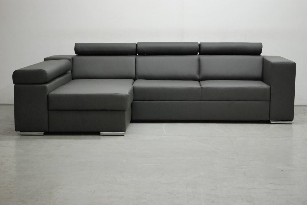 SYM  DESIGN NOWOCZESNY narożnik z funkcja spania pojemnik eco skóra
