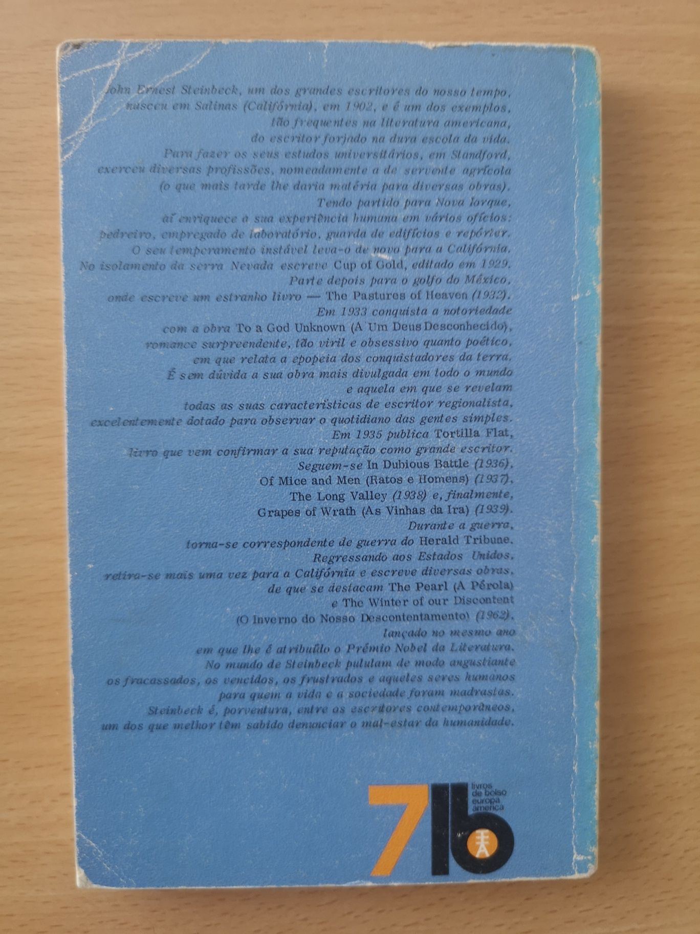 Livro - A um Deus desconhecido de John Steinbeck