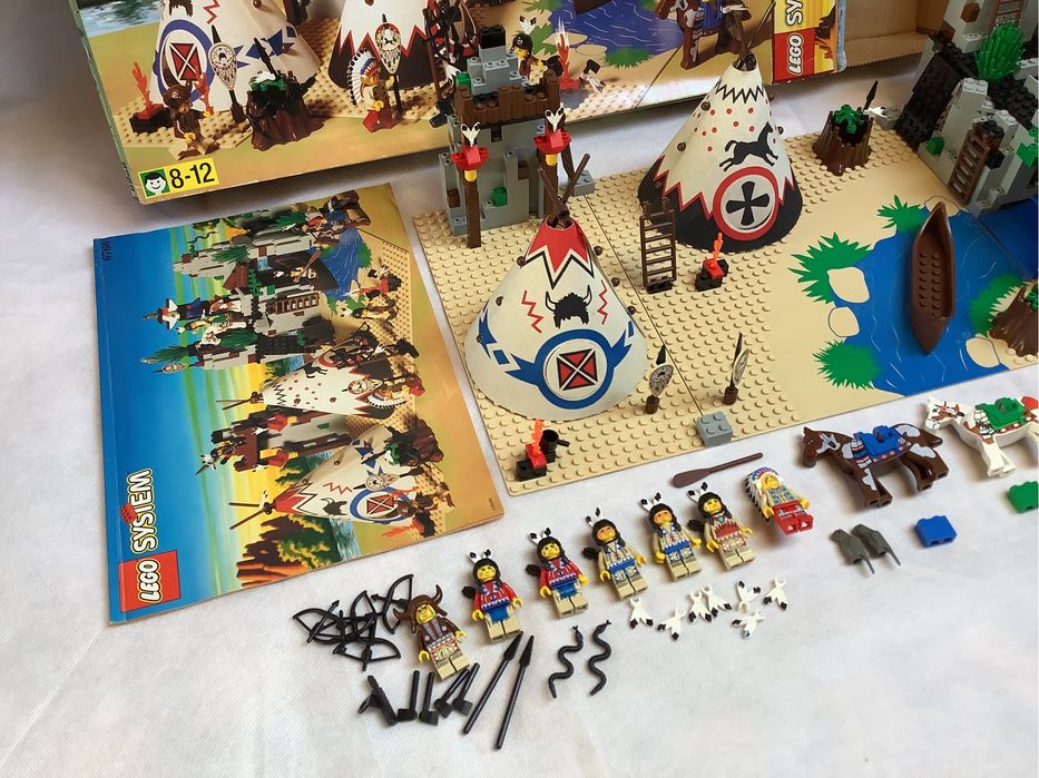 Lego 6766 Rapid River Village western indianie system