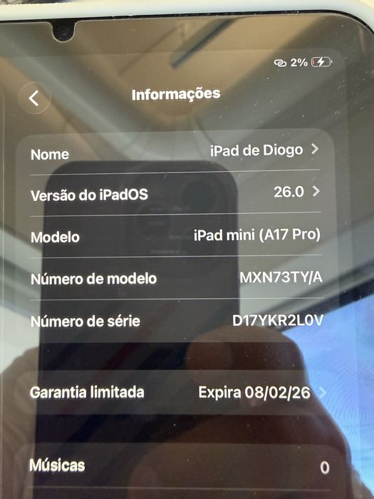 Ipad mini 7 128 gb azul completamente novo