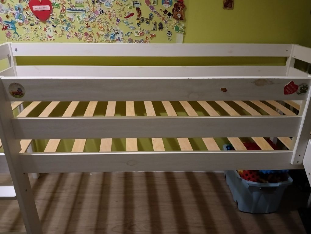 Łóżko pietrowe ze zjeżdżalnia 90x200