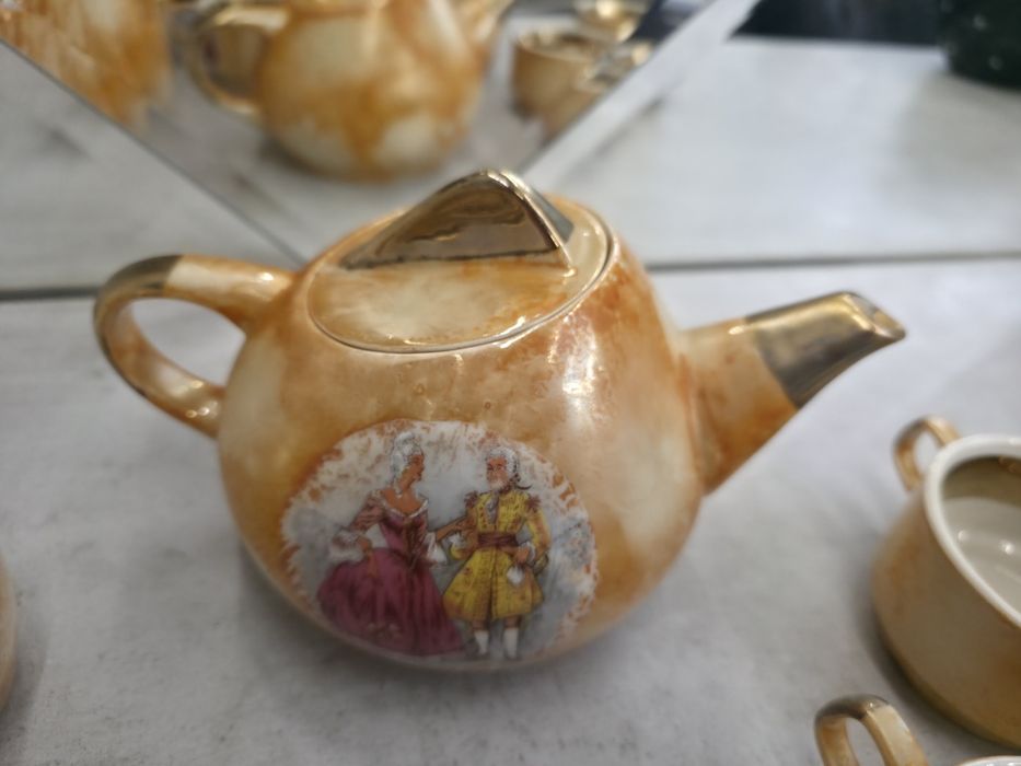 Porcelana PRL Serwis Herbaciany ZPS LUBIANA Lata 60./70. XX w.