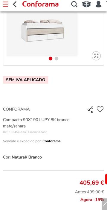 Cama dupla de solteiro