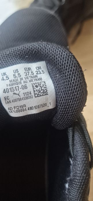 Puma czarne buty w. rozm.37.5