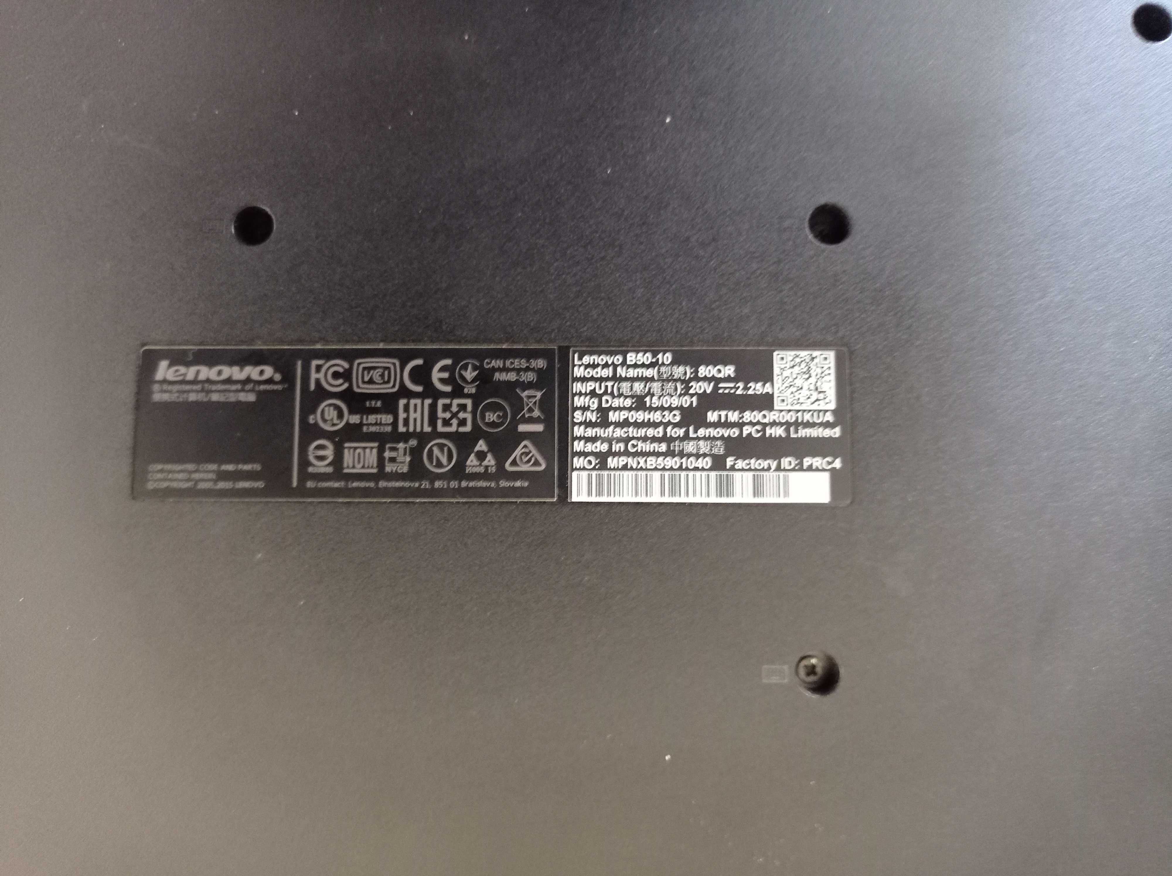 Ноутбук LENOVO B50-10 8гб 256 SSD + сумка