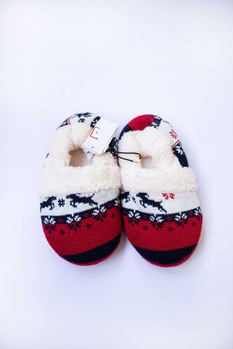 Капці домашні тапки новорічні святкові різдвяні дитячі 24 25 р 30 р 31