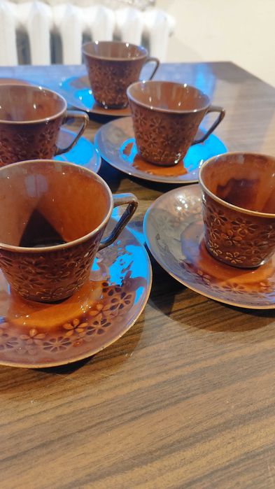 Talerze, kubki, filiżanki, ceramika prl