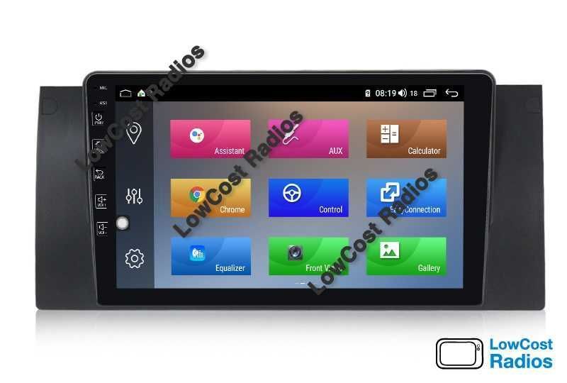 Rádio GPS ANDROID 15 — BMW E39 e E53 (Série 5 e X5) Wifi - 9 Polegadas