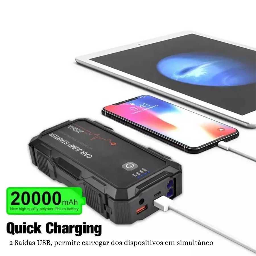 BOOSTER 24000mha 12V 2000A - Arrancador  Baterias Starter Up PowerBank