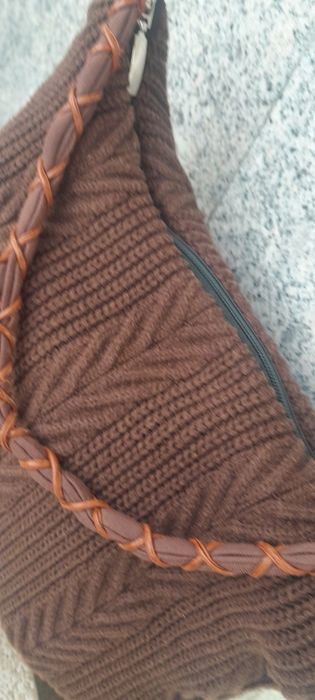 Saco de lã feito manual