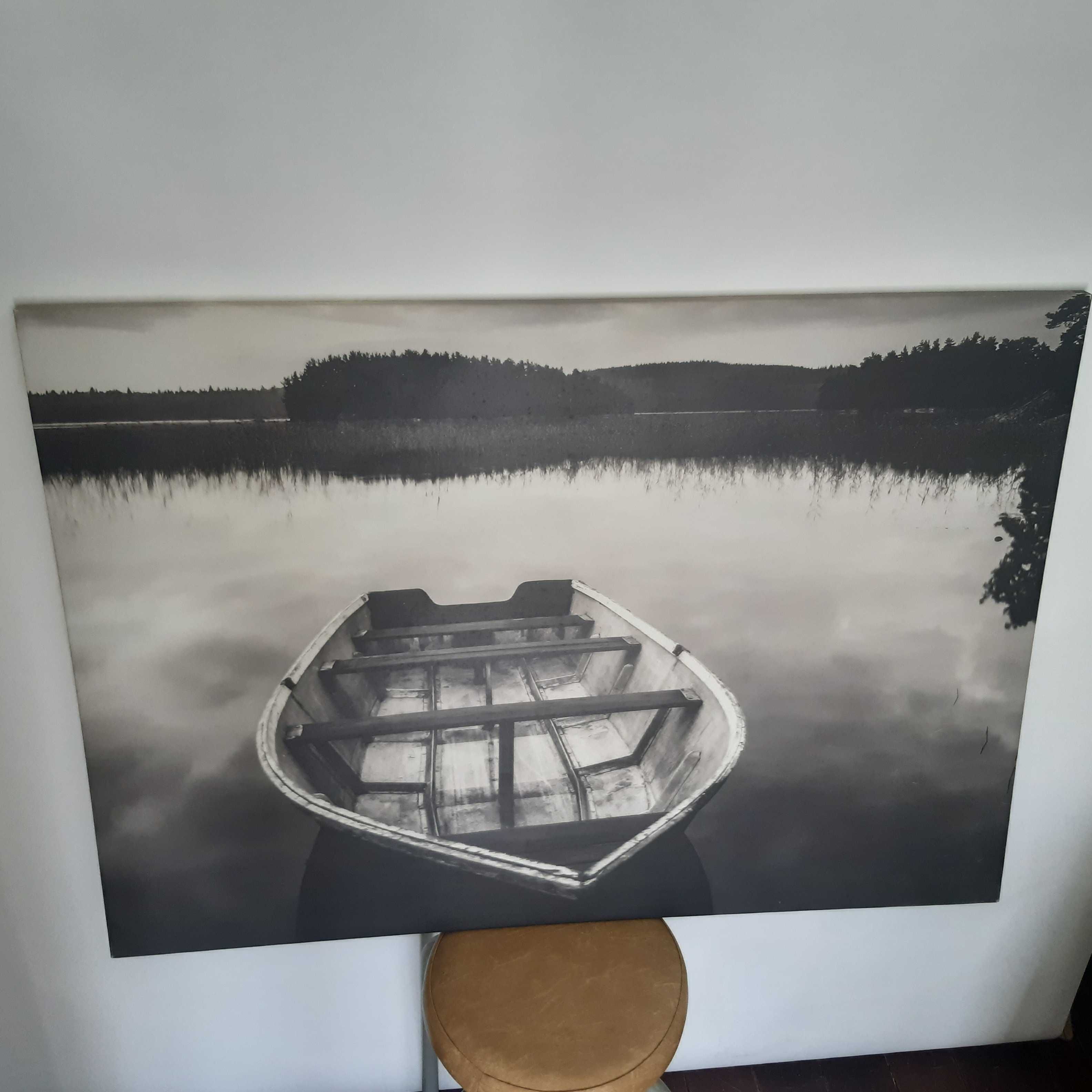 Quadro IKEA Pjatteryd Tela Impressa 100x70cm Barco no Lago